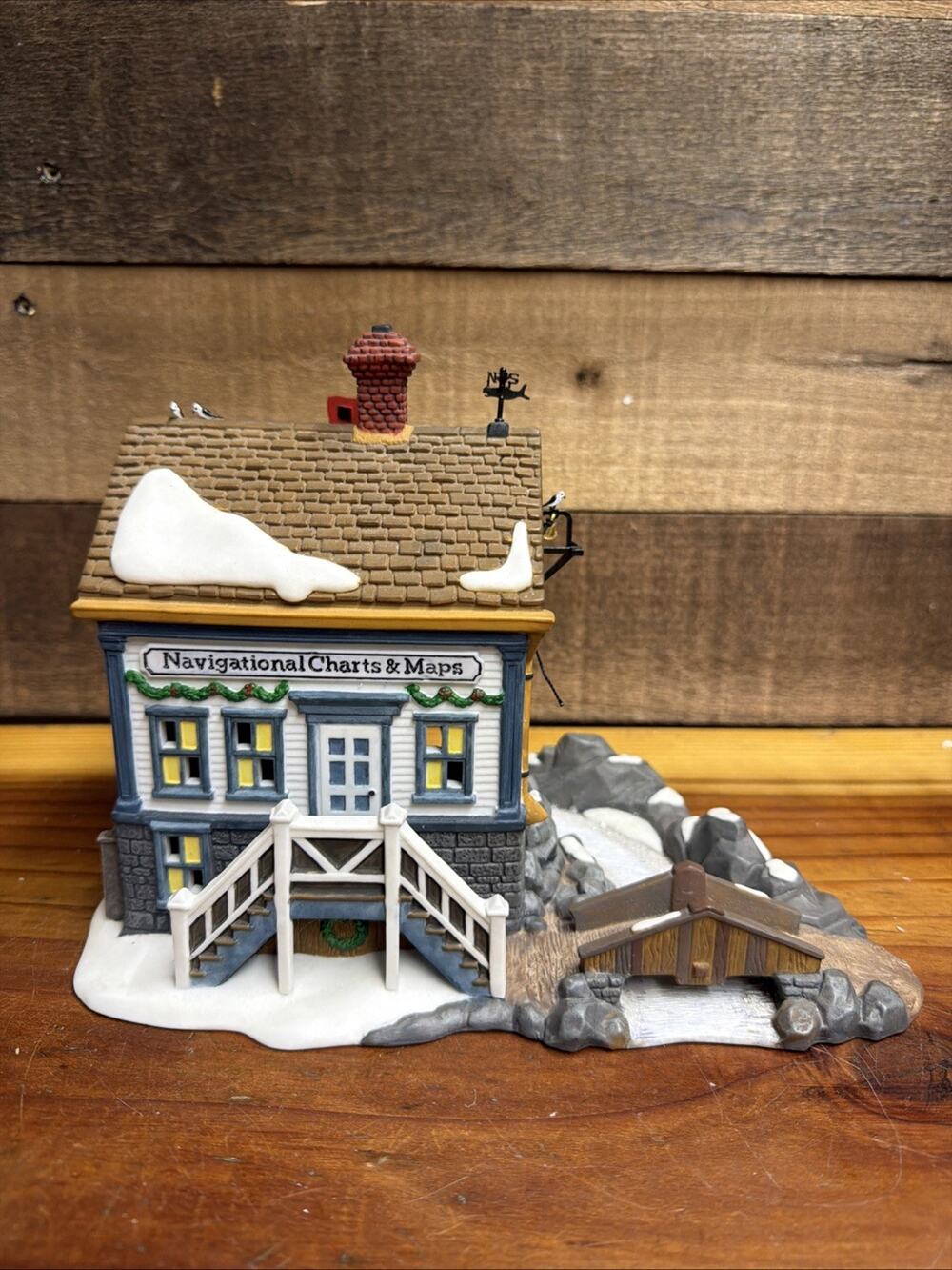 Dept 56 Heritage New England Village"Navigational Charts & Maps" In Box